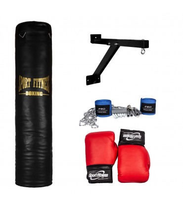SET SACO DE BOX LLENO + GUANTES + VENDAS +SOPORTE + CAD