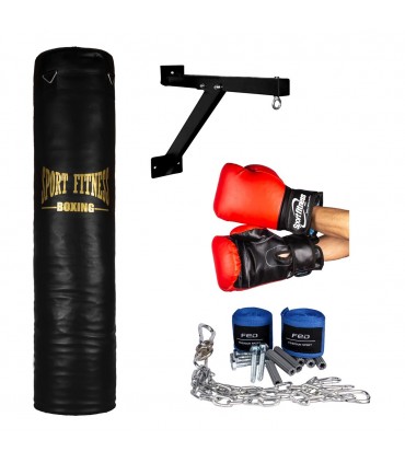 SET SACO DE BOX LLENO + GUANTES + VENDAS +SOPORTE + CAD