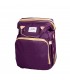 MOCHILA PAÑALERA CONVERTIBLE 3 EN 1   -  MORADO
