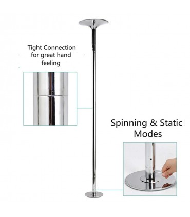 TUBO DE POLE DANCE ESTATICO Y GIRATORIO