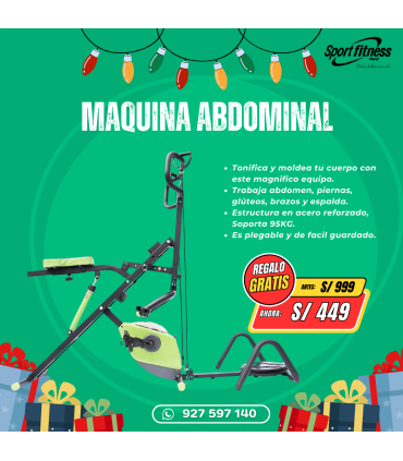 Maquina Abdominal+ Bicicleta+ Pistón 12 Nivl +Twister+Ligas