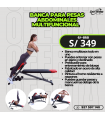 Banca para pecho y abdominales multifuncional