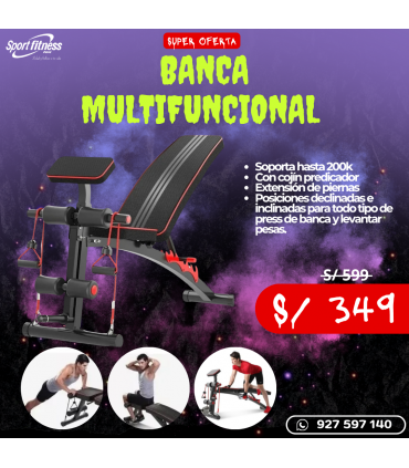 Banca con Predicador + Ligas NGR