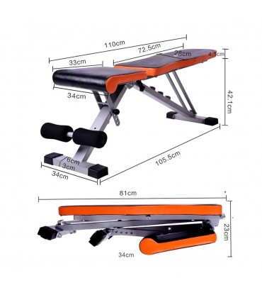 BANCA ROMANA IMPORTADA SUPER RESISTENTE - NARANJA Y NEGRO