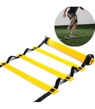 Escalera de entrenamiento 10 Pasos-6 Metros - Negro/Amarillo