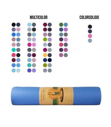 Colchoneta Mat Yoga Pilates ECO FRIENDLY+ Reversible + Ligas