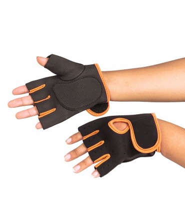 Guantes para levantar Peso - Entrenamiento Funcional - NARANJA